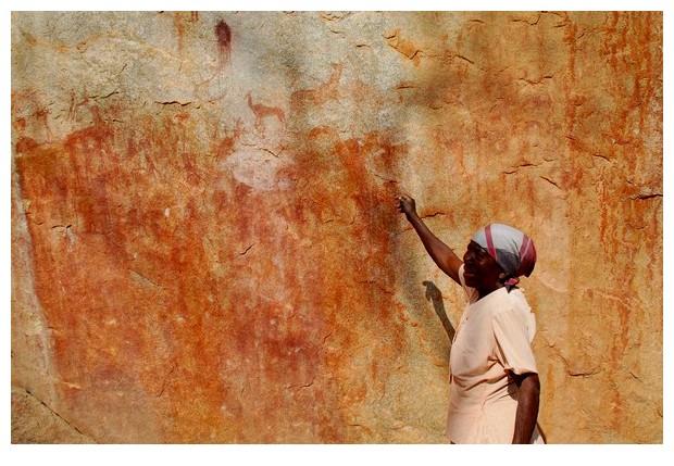 Mbuya Aghondo and prehistoric rock art of Chinhampere in Manica province of Mozambique