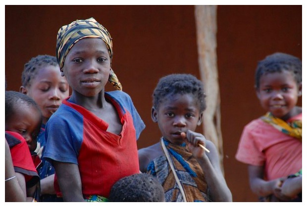 A confident village girl in Nampula province, Mozambique