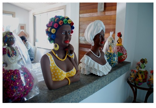 Traditional dresses of women in Bahia