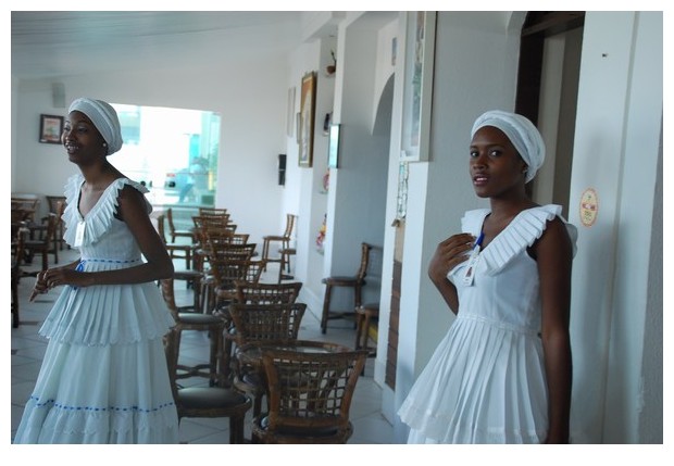 Traditional dresses of women in Bahia