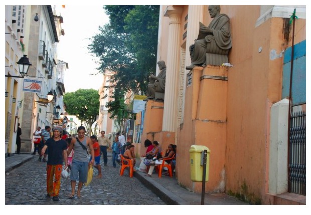 Statue of Hippocrates, school of medicine, Salvador, Bahia, Brazil