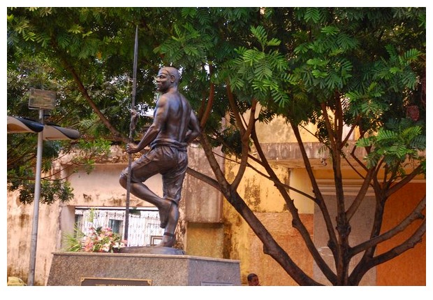 Statue of Zumbi Dos Palmares, Pelorinho, Salvador, Brazil