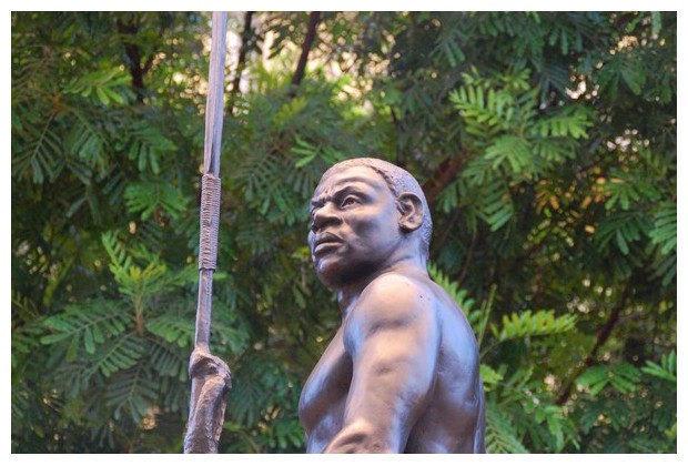Statue of Zumbi Dos Palmares, Pelorinho, Salvador, Brazil