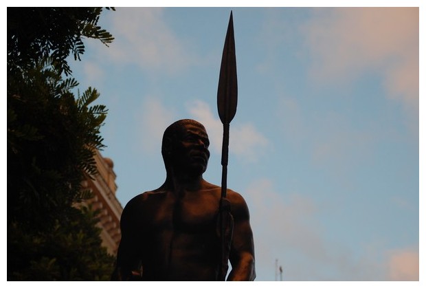 Statue of Zumbi Dos Palmares, Pelorinho, Salvador, Brazil
