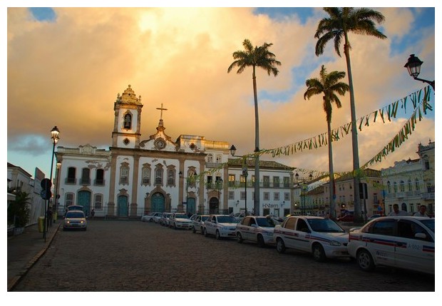 Evening in Pelorinho Salvador de Bahia