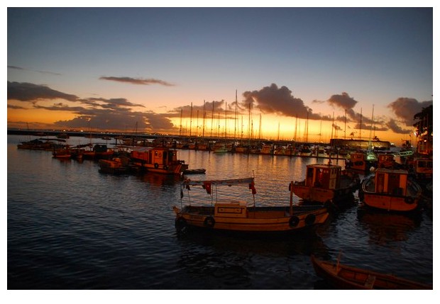 Salvador de Bahia - evening near mercato modelo