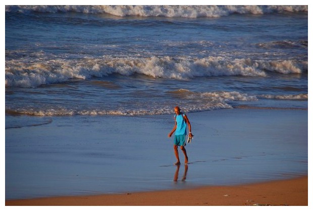 Morning sea in Salvador de Bahia, Brazil