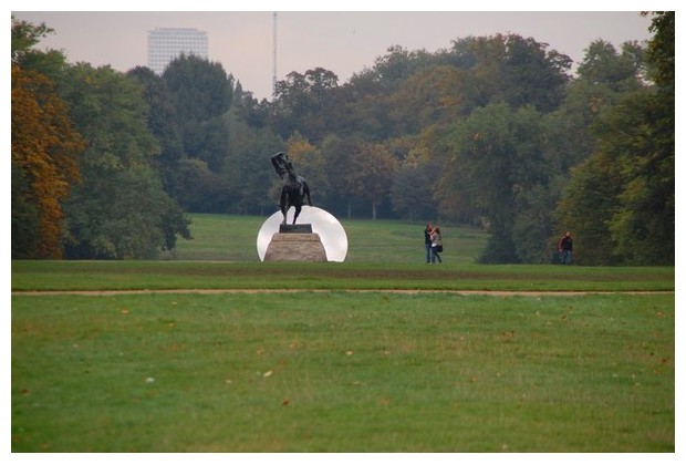 Sculptures by Anish Kapoor, Kensington gardens, London, October 2010