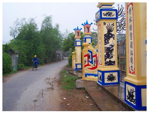 A traditional temple in a village near Hue, Vietnam