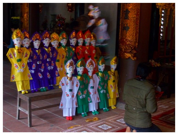 Prayers in Buddhist temples in Than Ba district of Vietnam