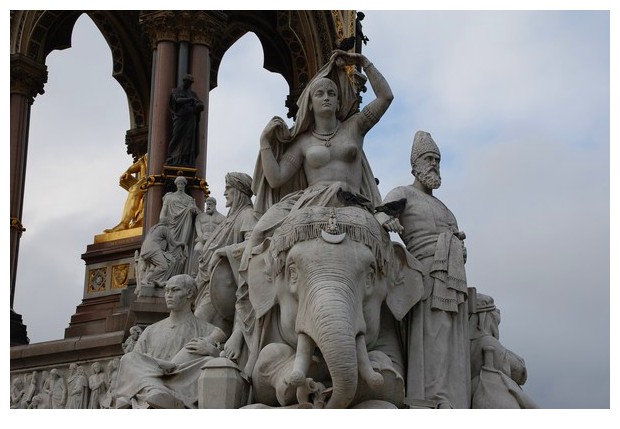 Asia statue, Albert memorial, London UK