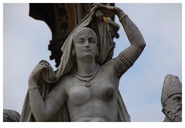 Asia statue, Albert memorial, London UK