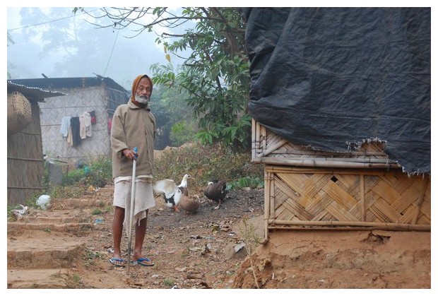 Morning in a slum, Guwahati, Assam, India