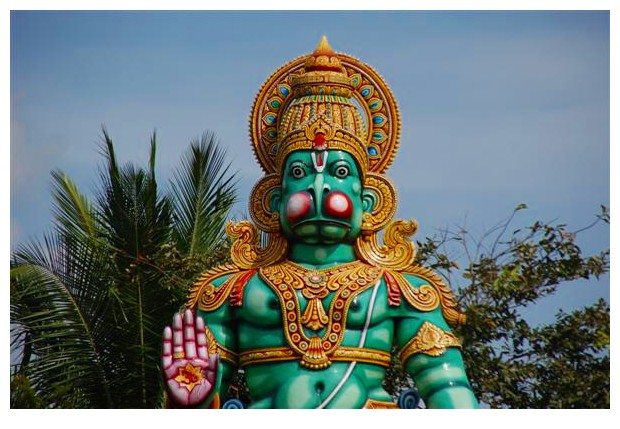 Hanuman statue, Mysore road, India