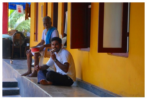 Men from life along backwaters of Kerala, India