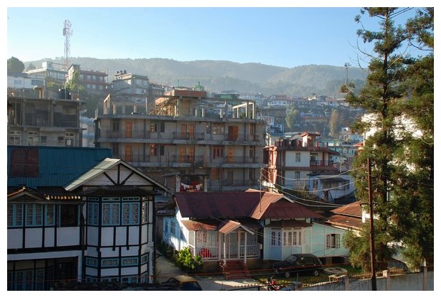 Houses in Shillong, Meghalaya, India