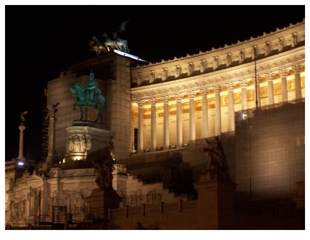 Evening lights, Altare della Patria, Rome, Italy