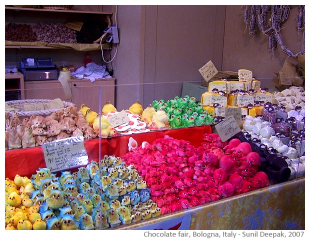 Chocolate fair of Bologna, Italy - images by Sunil Deepak, 2007