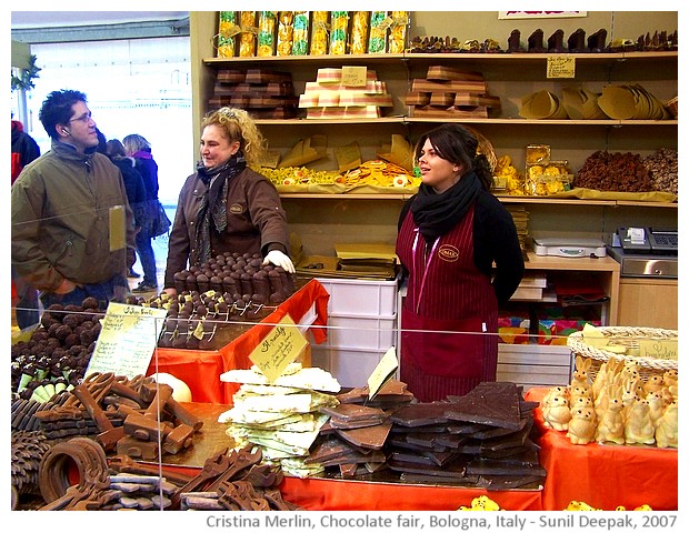 Chocolate fair of Bologna, Italy - images by Sunil Deepak, 2007