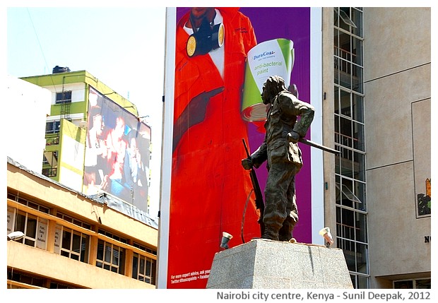 Monuments, Nairobi city centre, Kenya - images by Sunil Deepak, 2012