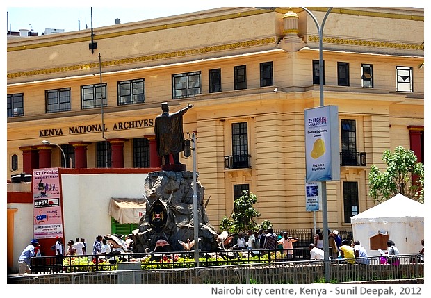 Monuments, Nairobi city centre, Kenya - images by Sunil Deepak, 2012