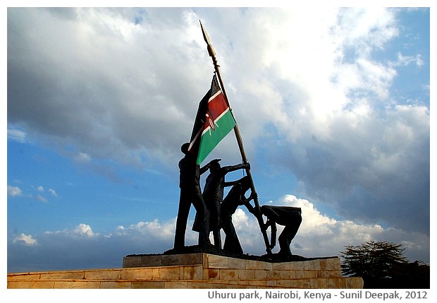 Uhuru park Monument, Nairobi, Kenya - images by Sunil Deepak, 2012