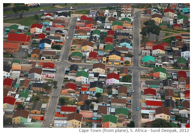 Capetown seen from plane, South Africa - images by Sunil Deepak, 2014