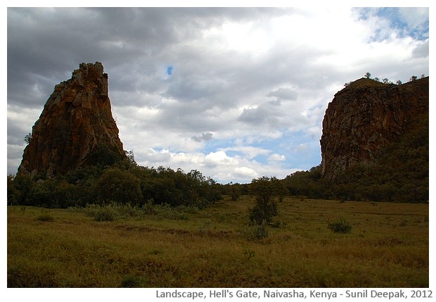 Landscapes, Hell's Gate, Naivasha, Kenya - images by Sunil Deepak, 2012