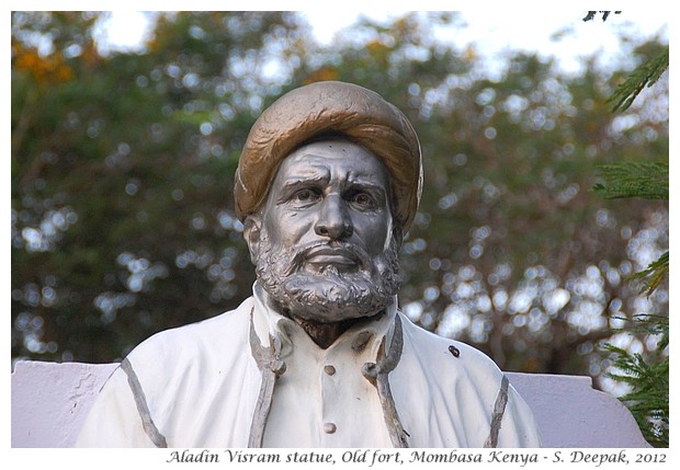 Aladin Visram statue, Mombasa fort, Kenya - S. Deepak, 2012