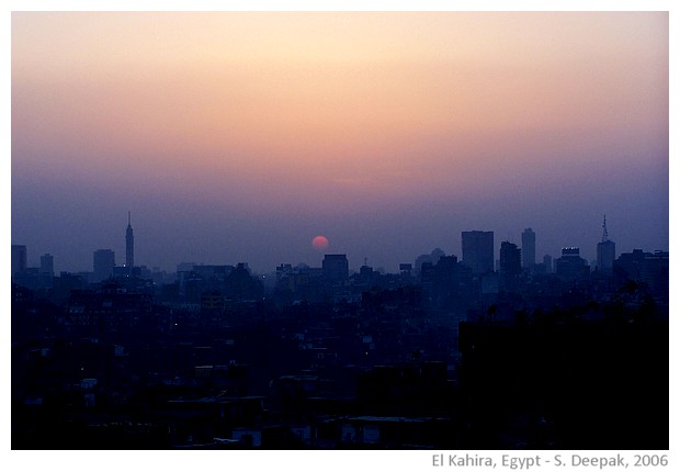 Dusk in Old Cairo, Egypt - images by Sunil Deepak, 2006