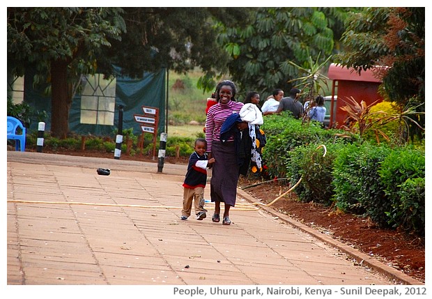 People, Uhuru park, Nairobi, Kenya - images by Sunil Deepak, 2012