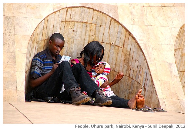 People, Uhuru park, Nairobi, Kenya - images by Sunil Deepak, 2012