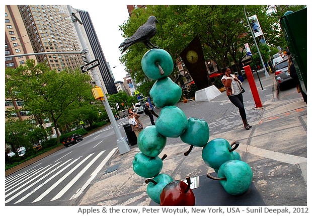 Apples and the crow by Peter Woytuk, New York, USA - images by Sunil Deepak, 2012