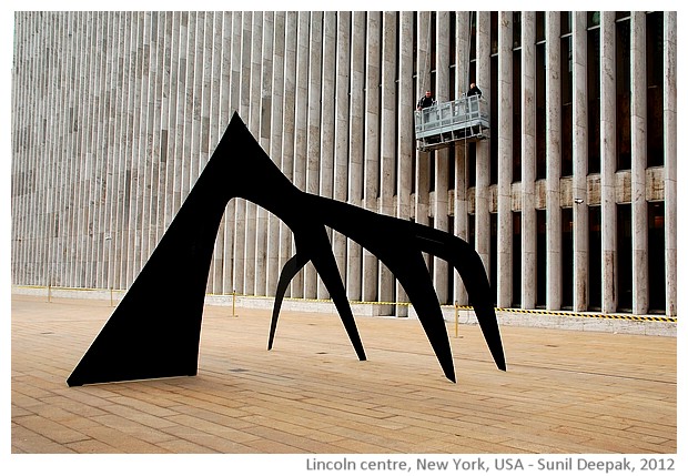 Sculptures, Lincoln square plaza, New York, USA - images by Sunil Deepak, 2012