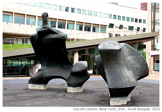 Sculptures, Lincoln square plaza, New York, USA - images by Sunil Deepak, 2012