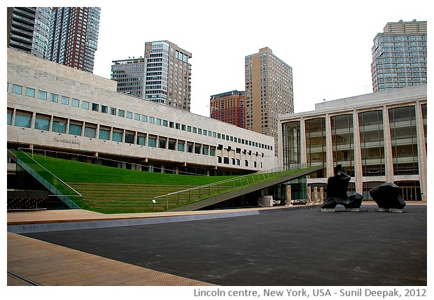 Sculptures, Lincoln square plaza, New York, USA - images by Sunil Deepak, 2012