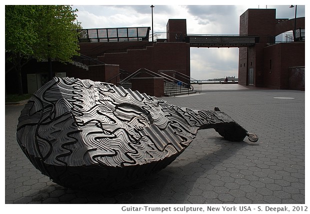 Guitar & trumpet by Tony Cragg, New York - S. Deepak, 2012