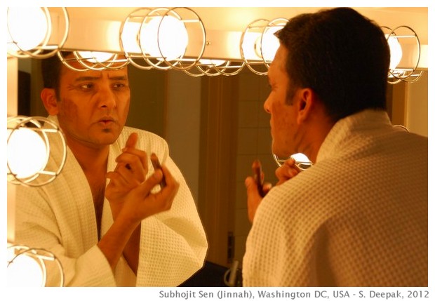 Actors preparing for A Tryst with destiny, Washington DC, USA - S. Deepak, 2012