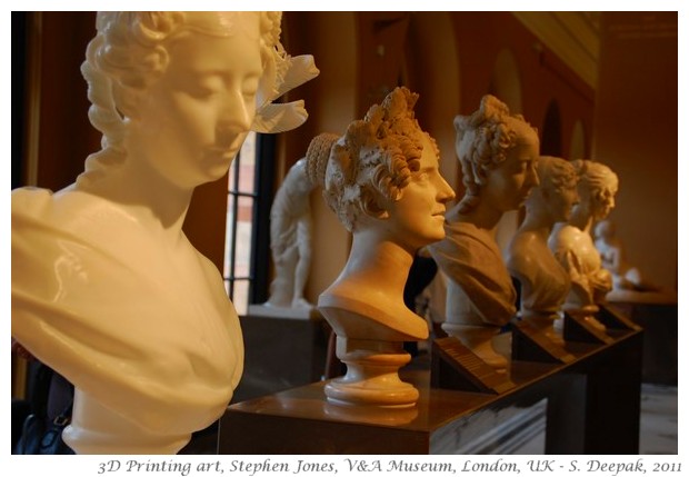 3D printed bust of Lady Bellhaven, V&A Museum, London - S. Deepak, 2011