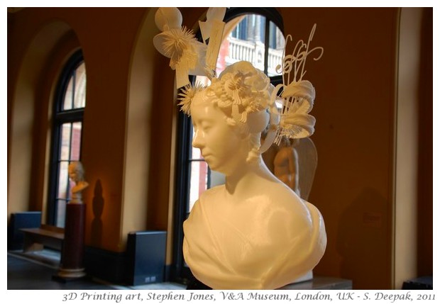 3D printed bust of Lady Bellhaven, V&A Museum, London - S. Deepak, 2011