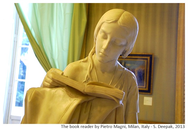 Woman reading book, Modern art gallery Miolan, Italy - S. Deepak, 2013