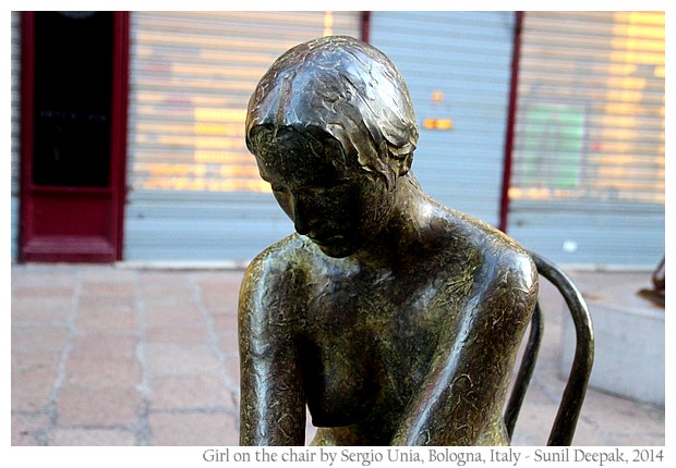 Girl on the chair by Sergio Unia, Bologna, Italy - images by Sunil Deepak, 2014