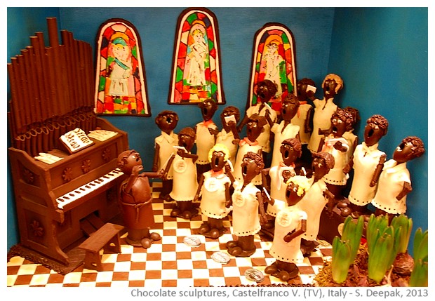 Chocolate church choir, Castelfranco Veneto, Italy - S. Deepak, 2013