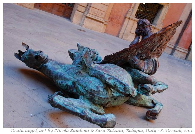 Death angel, sculpture by N. Zamboni & Sara Bolzani, Bologna - S. Deepak, 2011