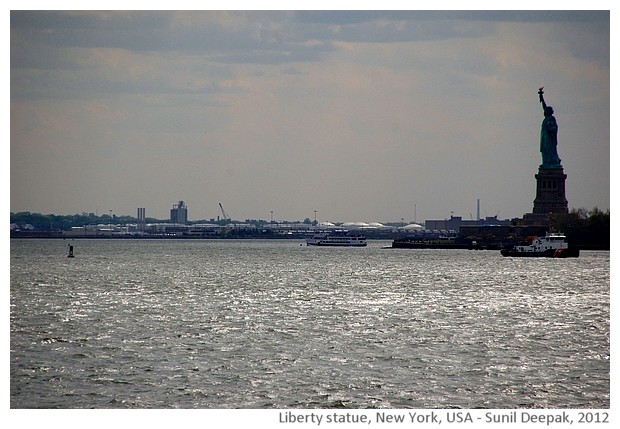 Giant statue - Liberty from USA - images by Sunil Deepak, 2012
