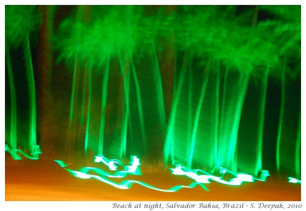 Green lights & cocconut trees, Salvador, Bahia, Brazil - S. Deepak, 2010