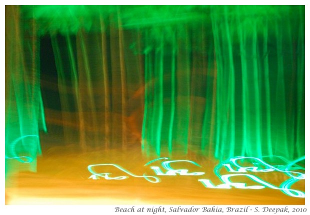 Green lights & cocconut trees, Salvador, Bahia, Brazil - S. Deepak, 2010