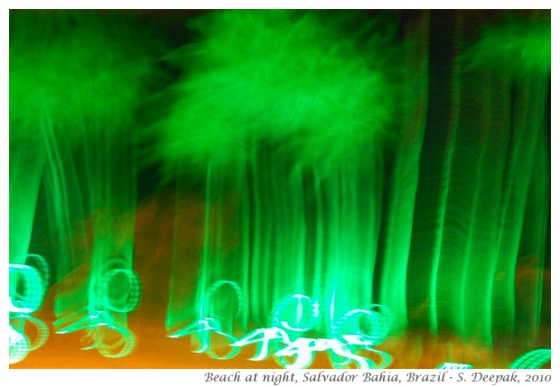 Green lights & cocconut trees, Salvador, Bahia, Brazil - S. Deepak, 2010