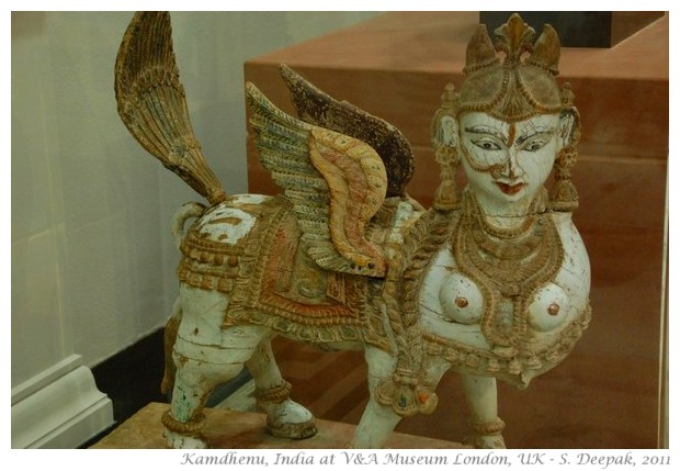 Wooden Kamdhenu statue, London - S. Deepak, 2011