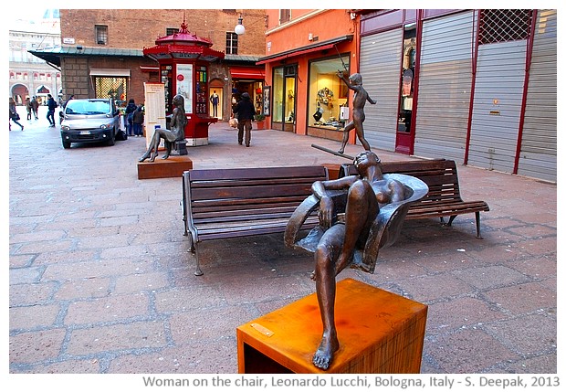 Woman on floating chair by Leonardo Lucchi, Bologna, Italy - S. Deepak, 2013